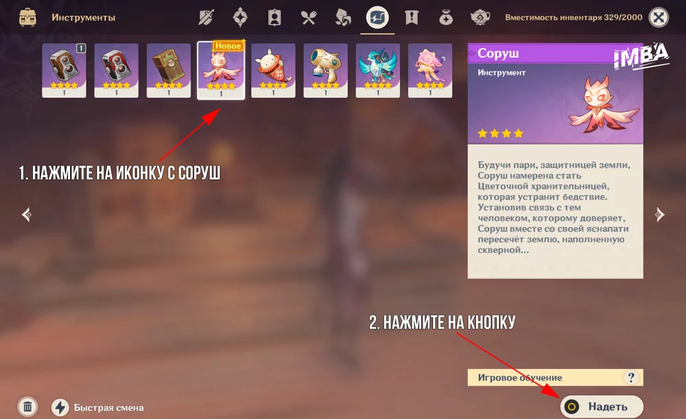 Экипировать Соруш