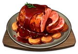 Медовое мясо с морковкой геншин